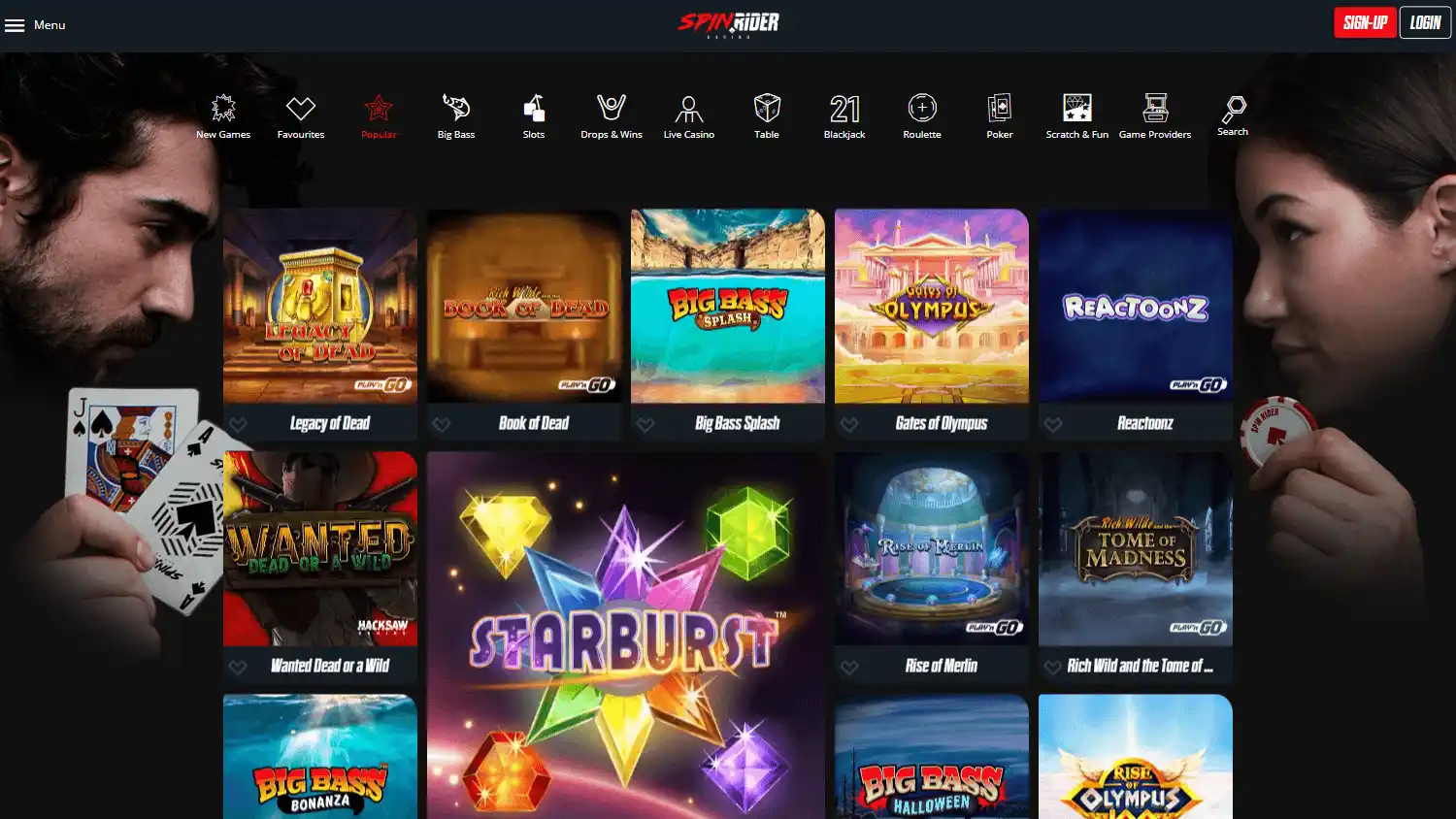 Spin Rider Casino screenshot 2