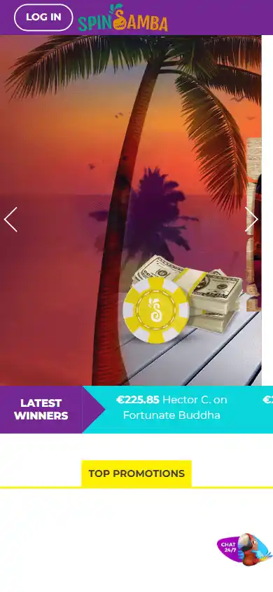 Spin Samba Casino screenshot 4