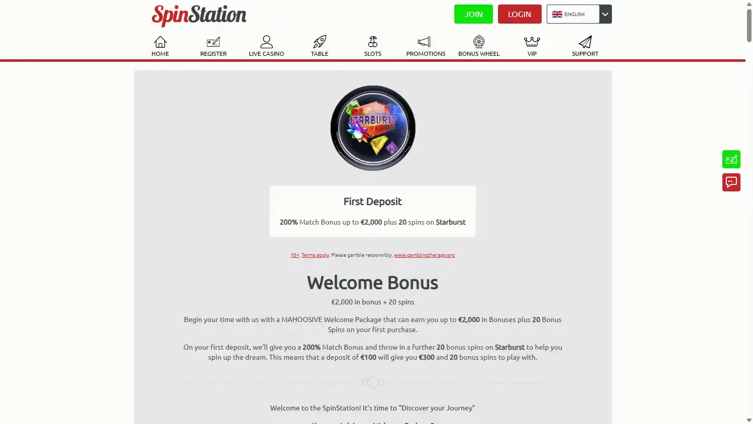 Spin Station Casino screenshot 3