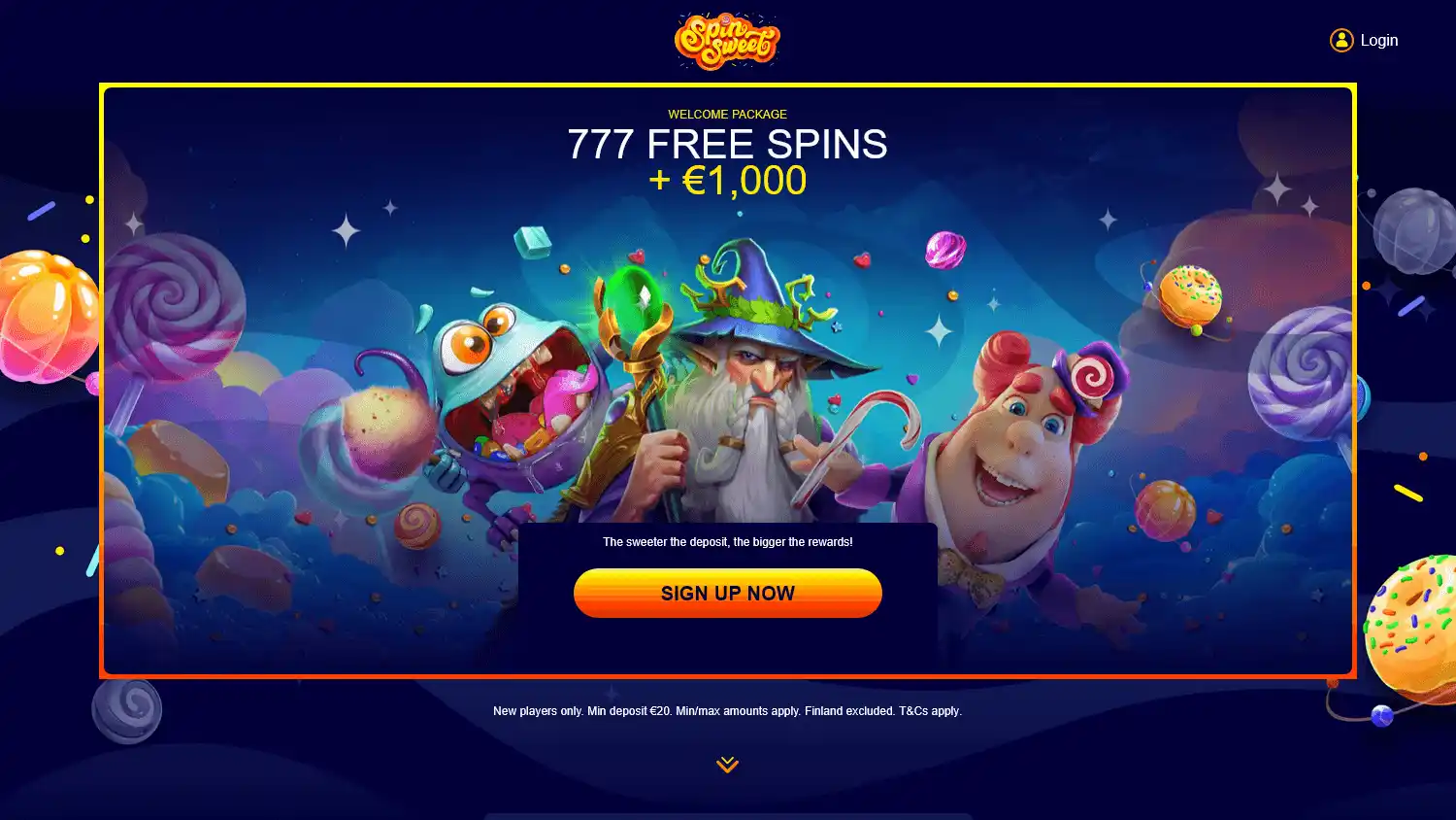 Spin Sweet Casino screenshot 1