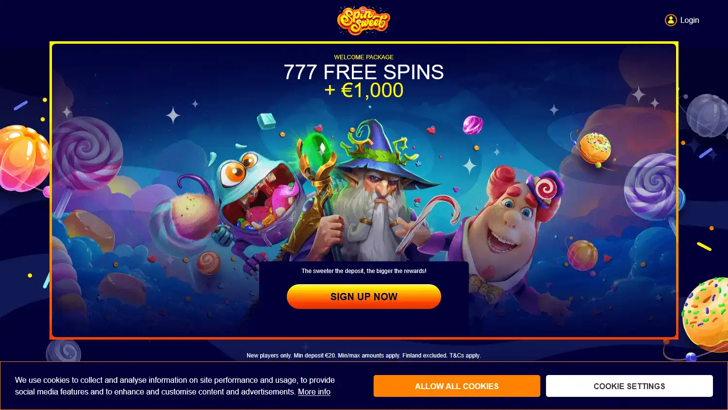 Spin Sweet Casino screenshot 2