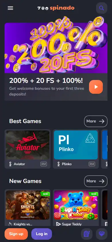 Spinado Casino screenshot 4