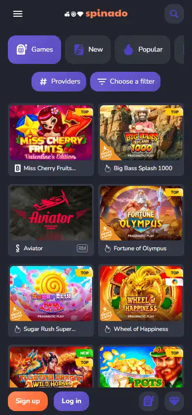 Spinado Casino screenshot 5