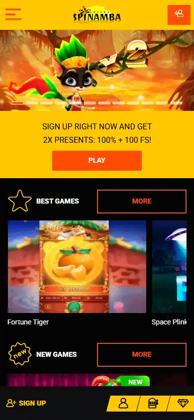 Spinamba Casino screenshot 4