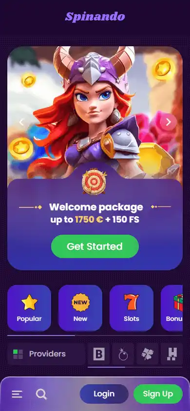 Spinando Casino screenshot 4