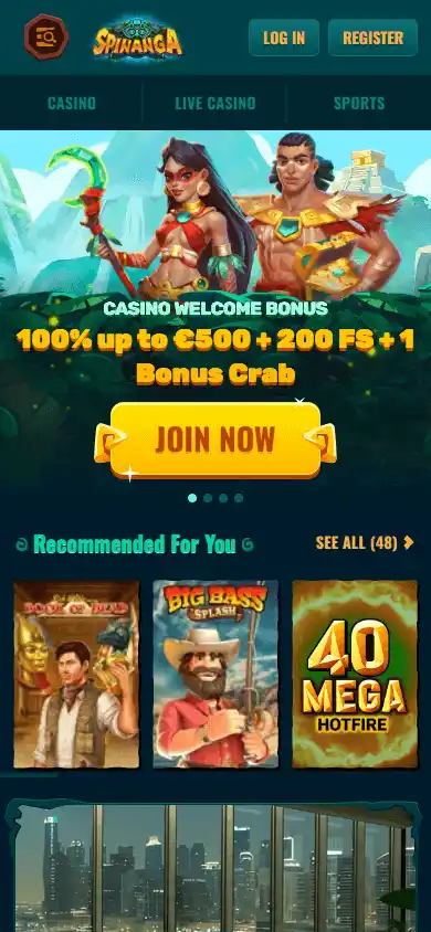 Spinanga Casino screenshot 5