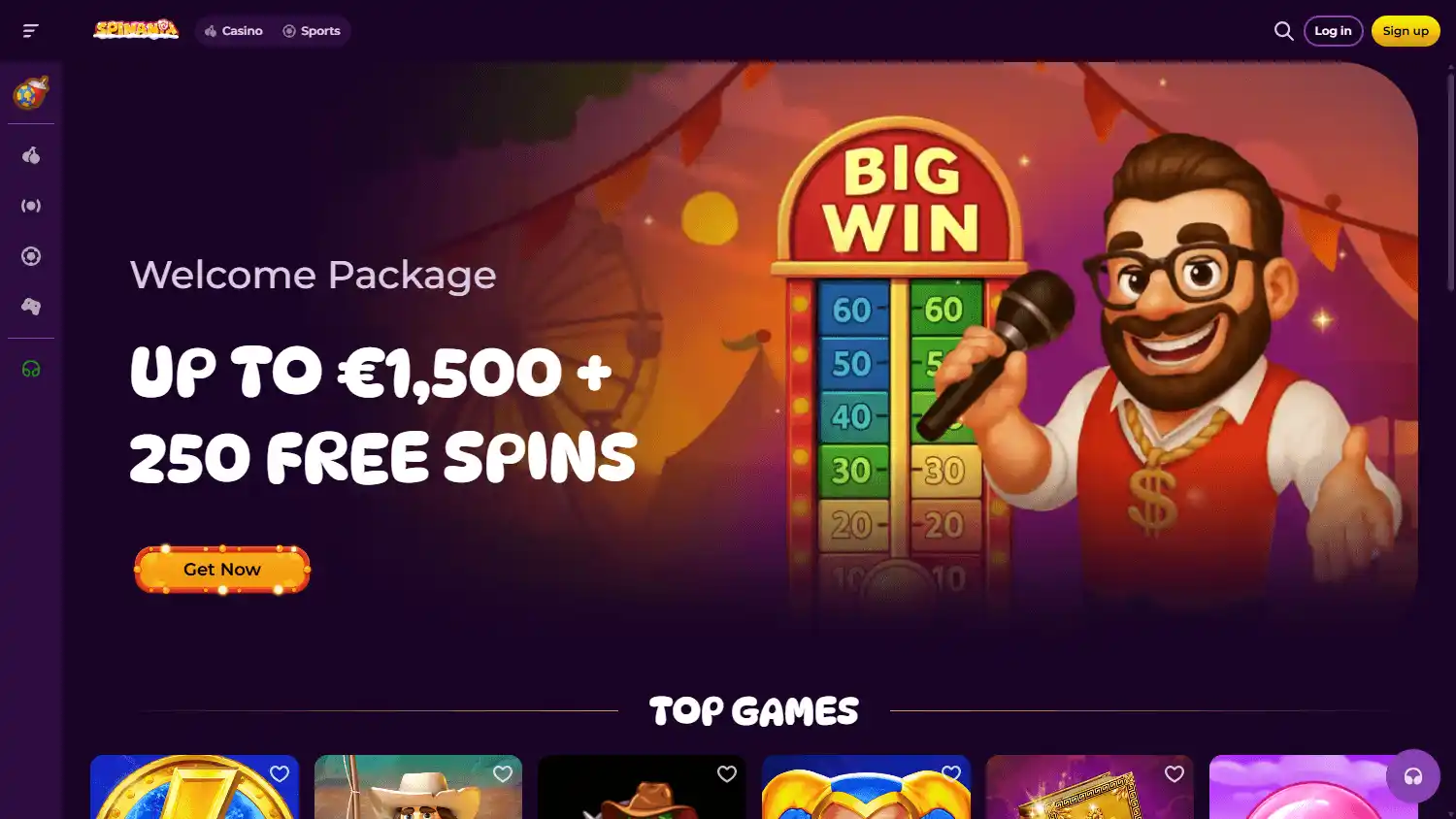 Spinania Casino screenshot 1