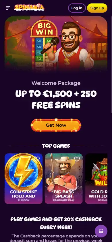 Spinania Casino screenshot 4