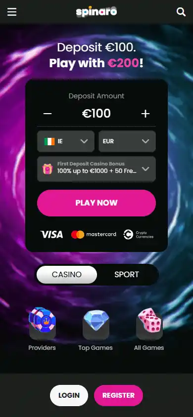 Spinaro Casino screenshot 4