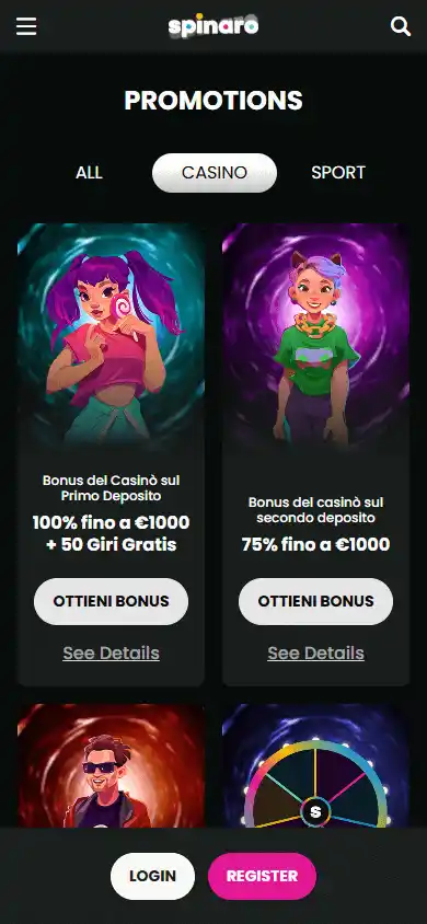 Spinaro Casino screenshot 6