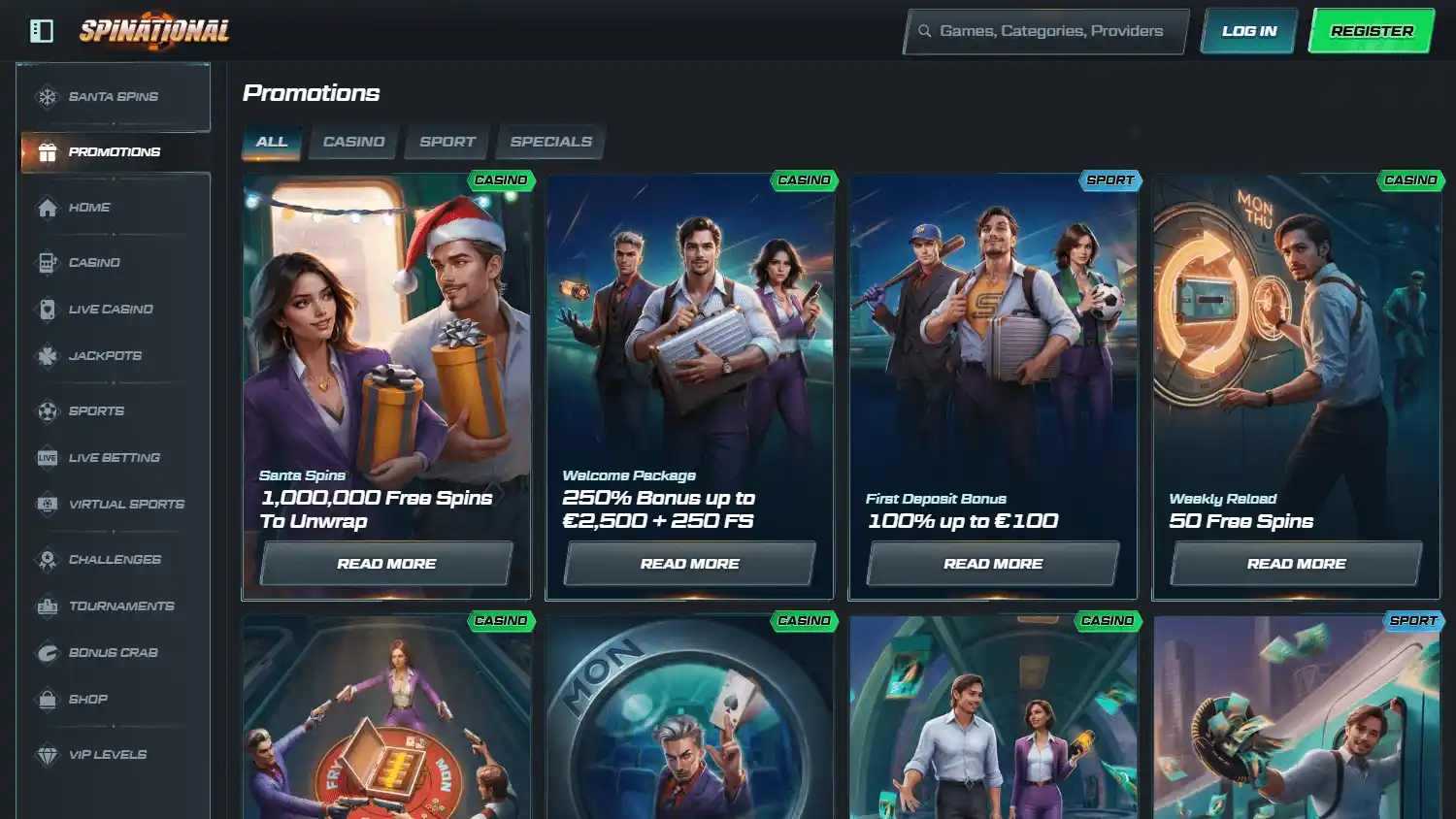 Spinational Casino screenshot 3
