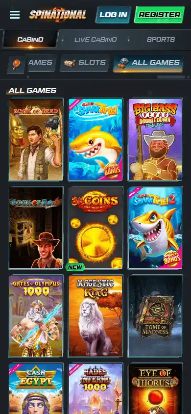 Spinational Casino screenshot 5