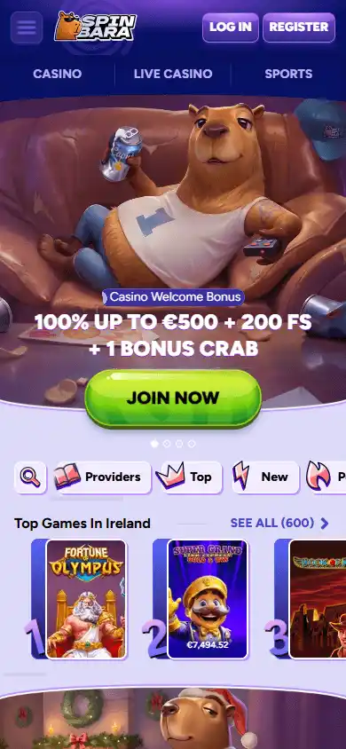 Spinbara Casino screenshot 4