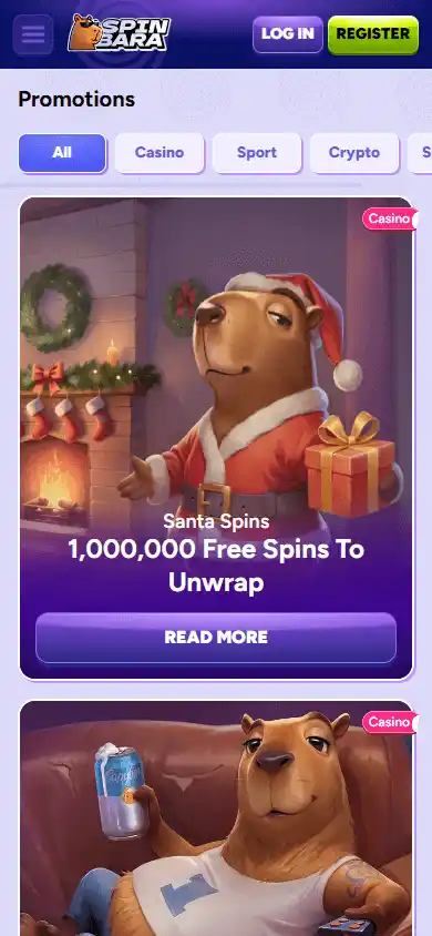 Spinbara Casino screenshot 6