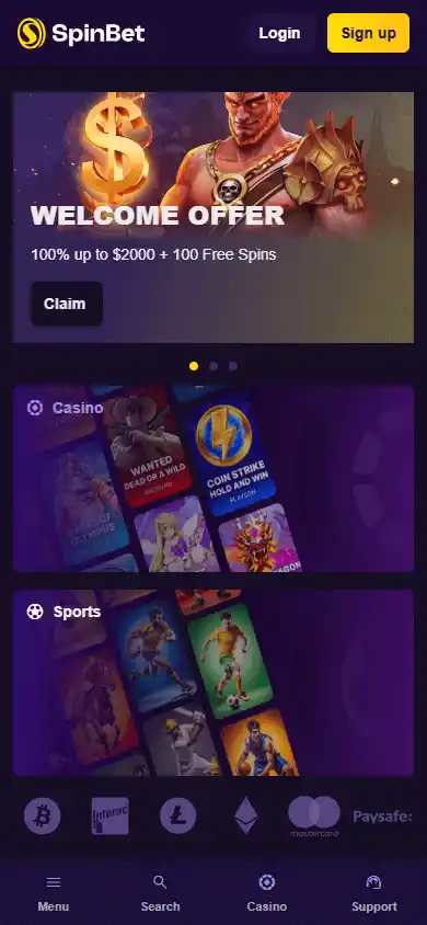 SpinBet Casino screenshot 4