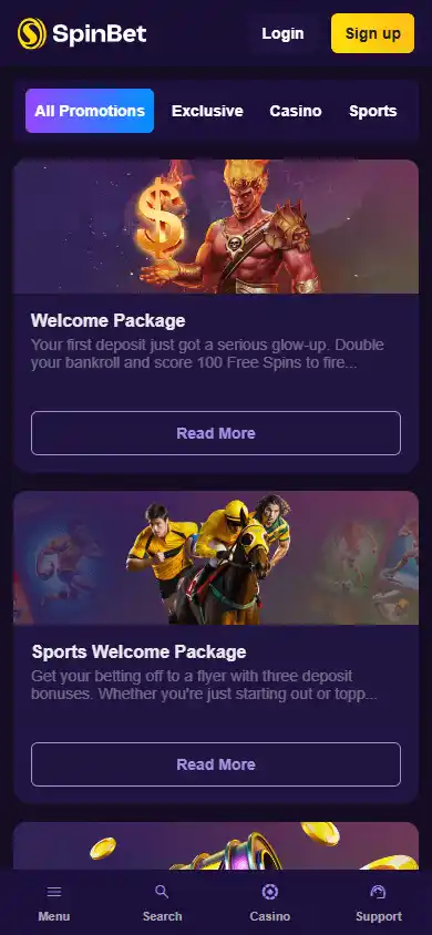 SpinBet Casino screenshot 6