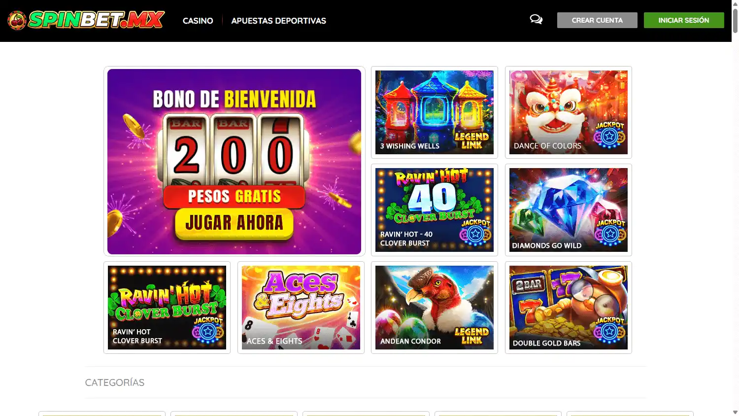 Spinbet Casino screenshot 2