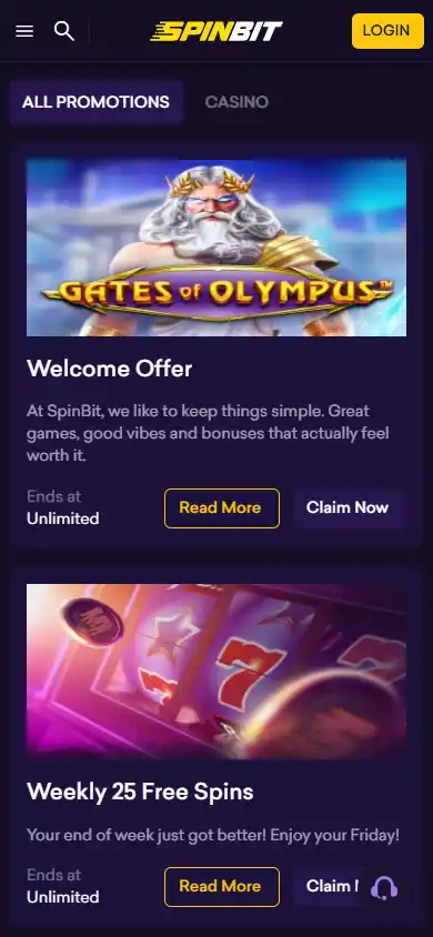 SpinBit Casino screenshot 6