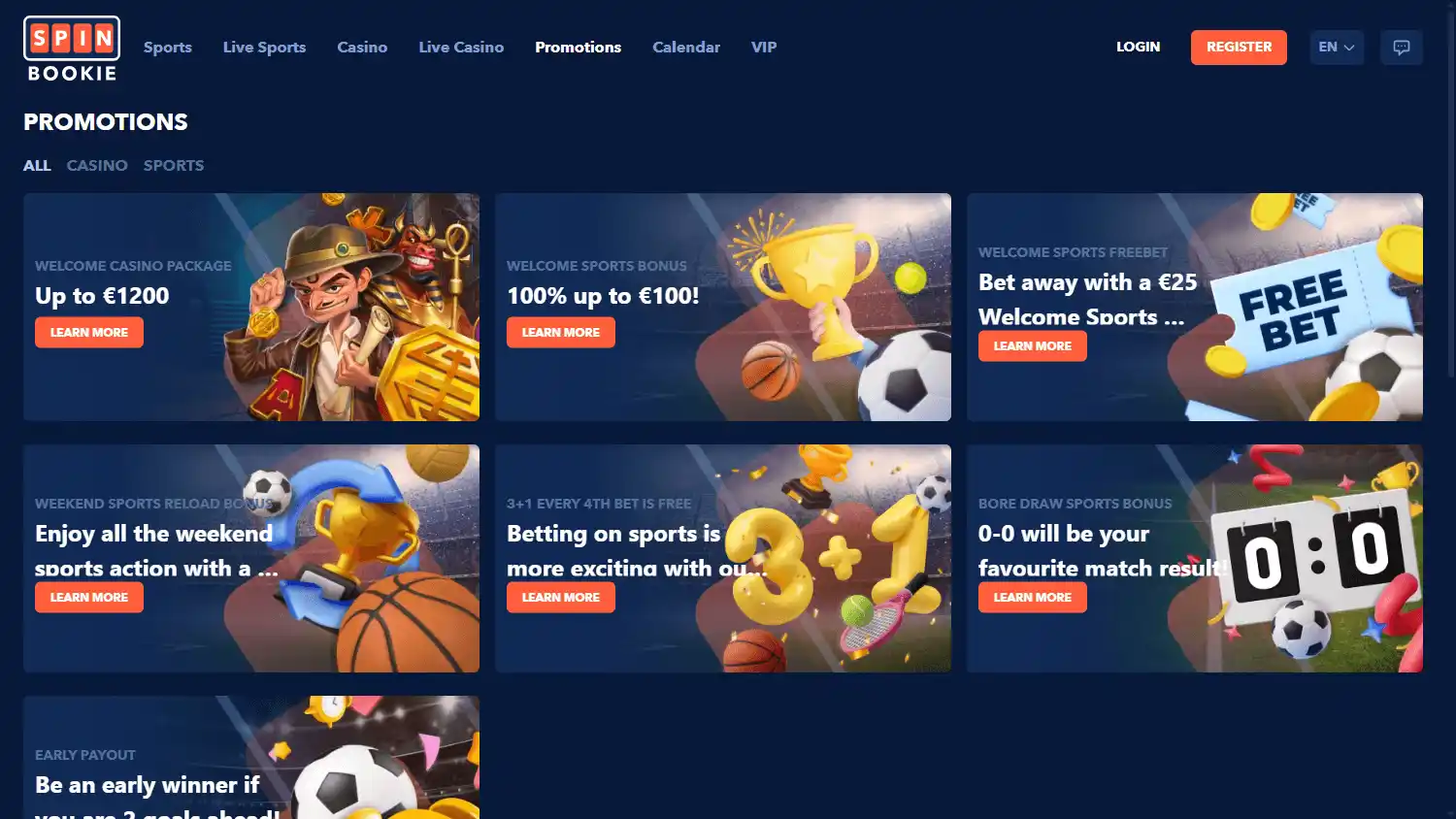 Spinbookie Casino screenshot 3