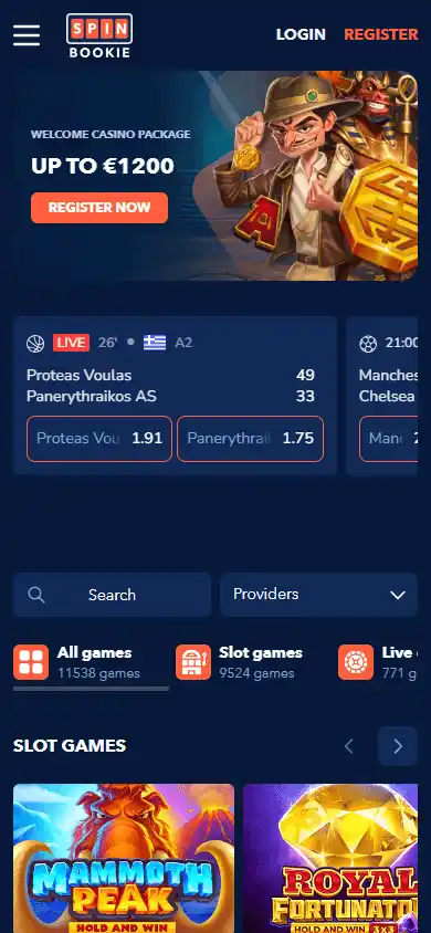 Spinbookie Casino screenshot 4