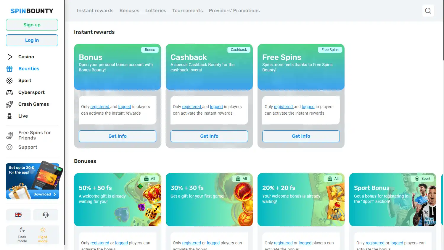 SpinBounty Casino screenshot 3