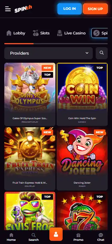 Spinch Casino screenshot 5