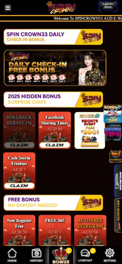 SpinCrown33 Casino screenshot 4