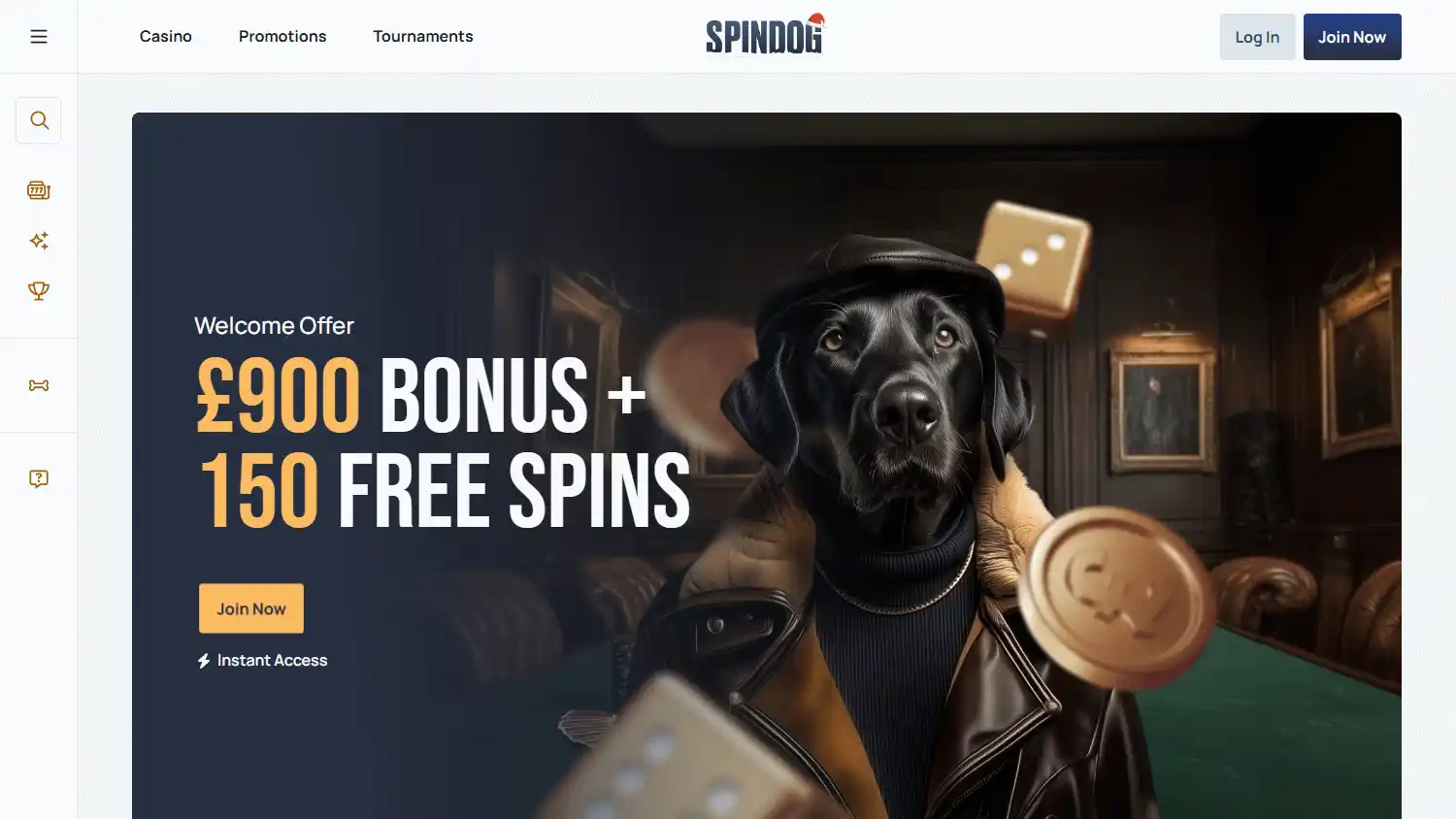 Spindog Casino screenshot 1