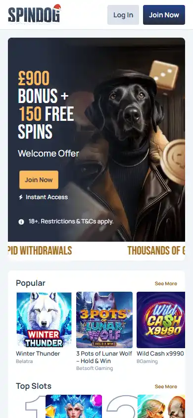 Spindog Casino screenshot 4