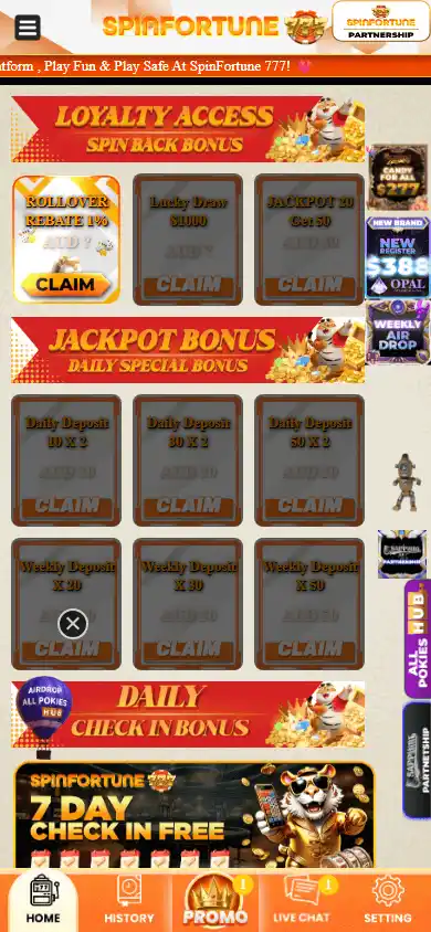 Spinfortune Casino screenshot 4