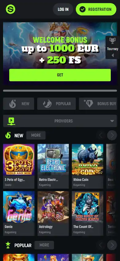 SpinGreen Casino screenshot 4