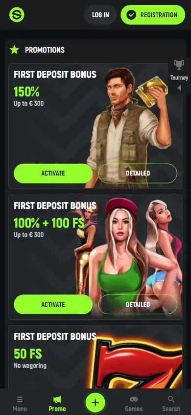 SpinGreen Casino screenshot 6