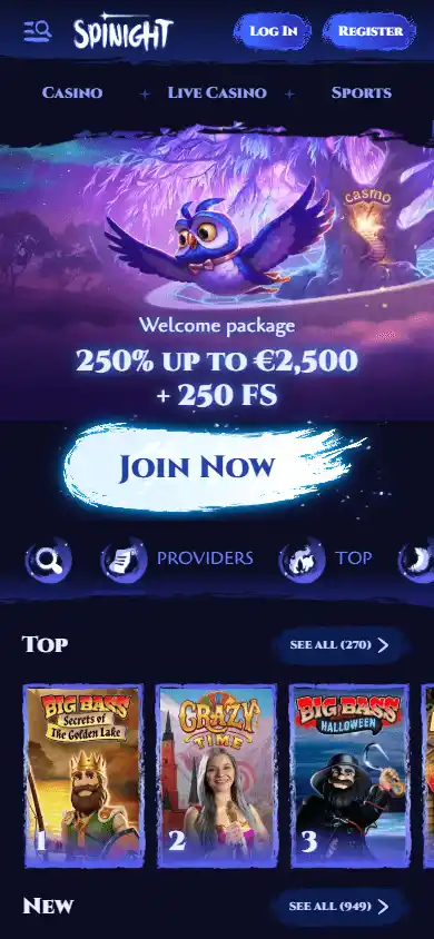 Spinight Casino screenshot 4