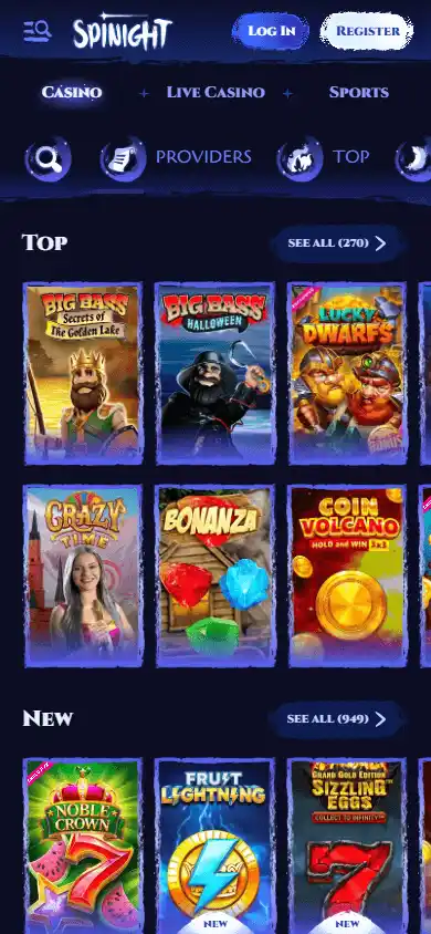 Spinight Casino screenshot 5