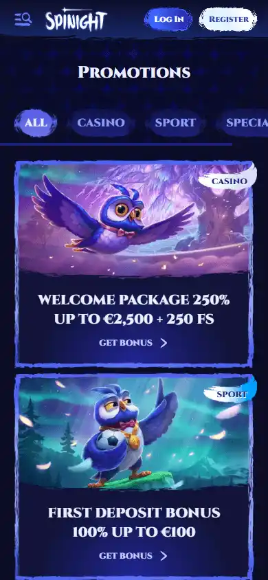 Spinight Casino screenshot 6