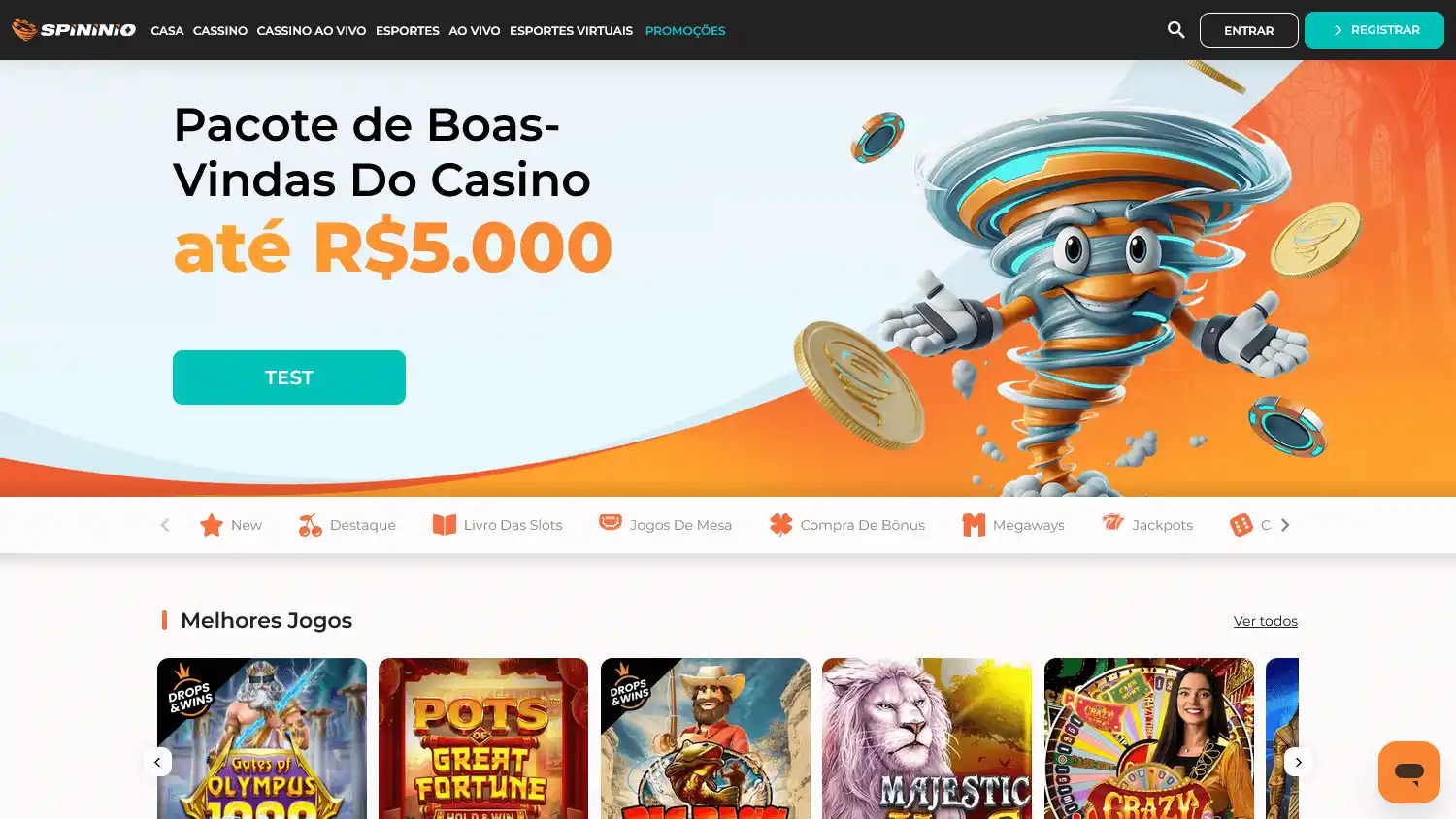 Spininio Casino screenshot 1
