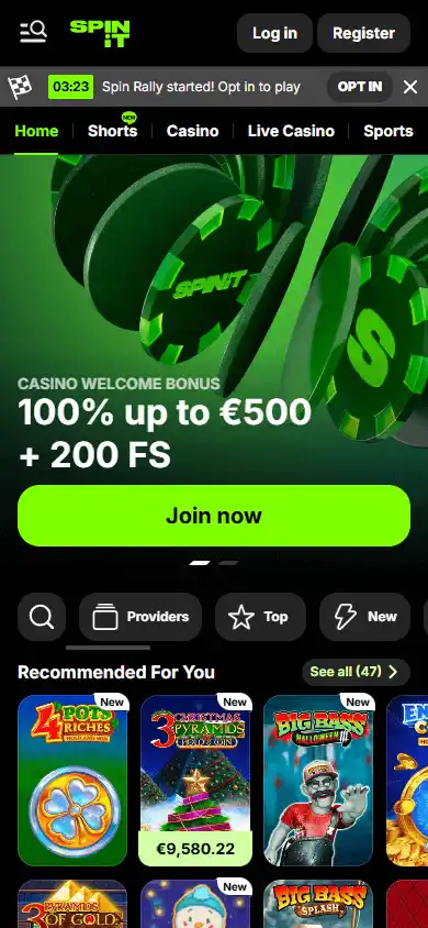 Spinit Casino screenshot 4