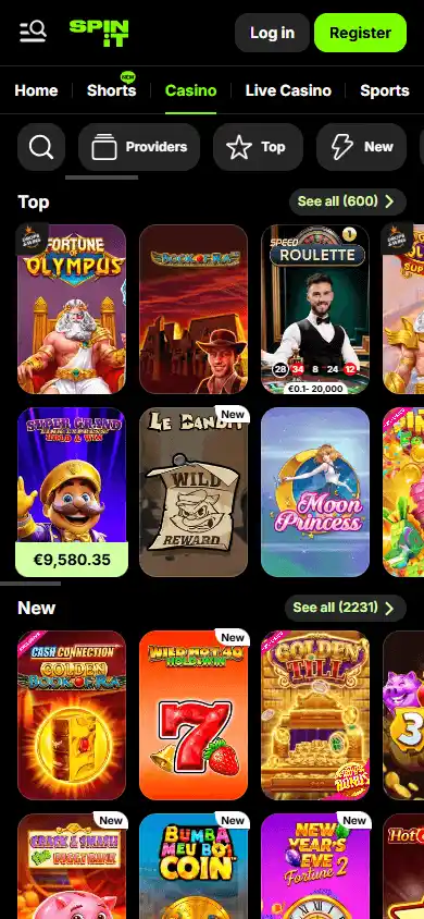Spinit Casino screenshot 5