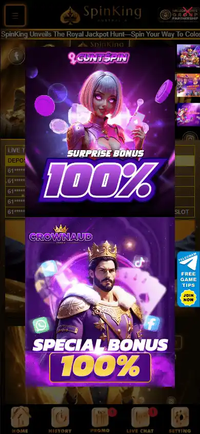 SpinKing Casino screenshot 1