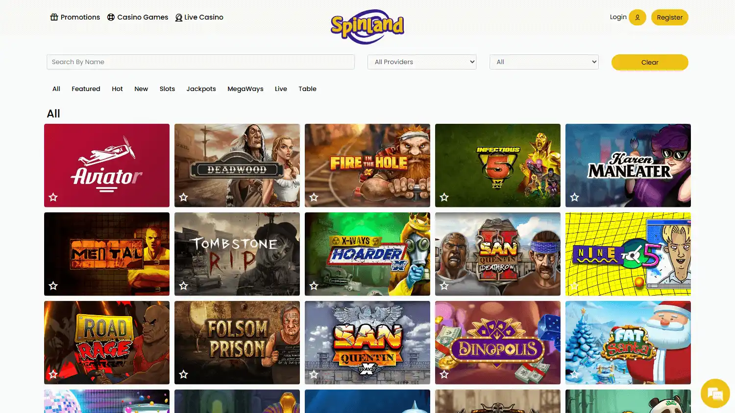 SpinLand Casino screenshot 2
