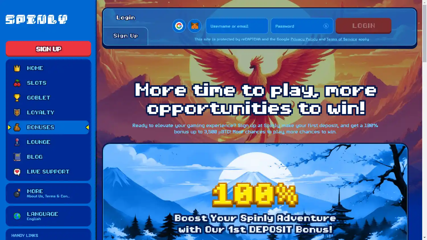 Spinly Casino screenshot 3