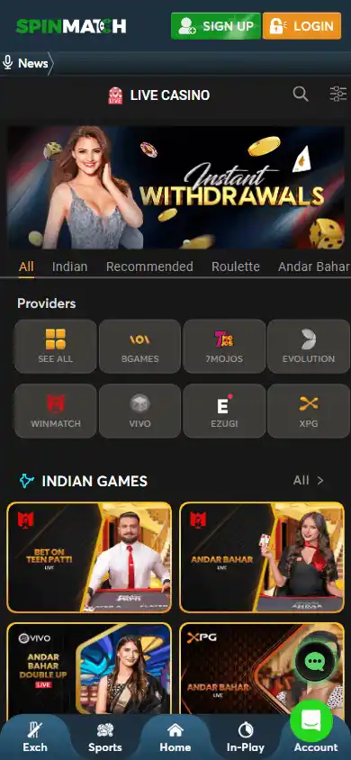 Spinmatch Casino screenshot 3