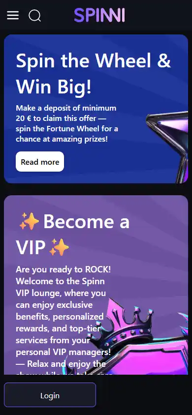 Spinni Casino screenshot 4
