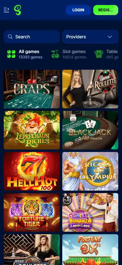 Spinny Casino screenshot 2