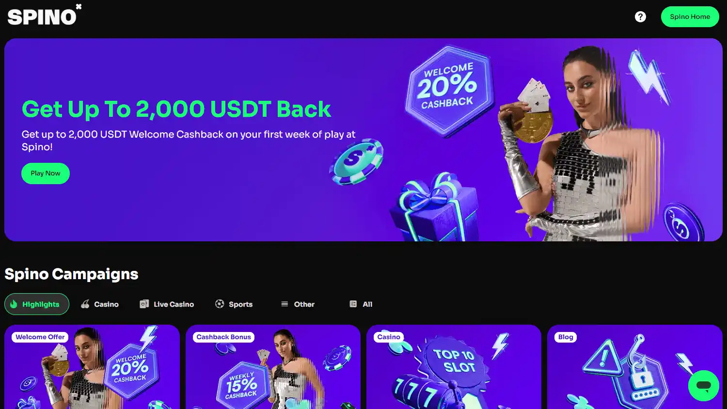 Spino Casino screenshot 3