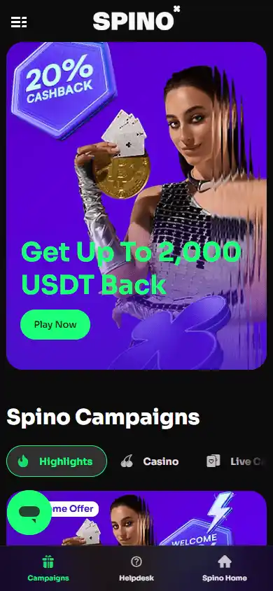 Spino Casino screenshot 6