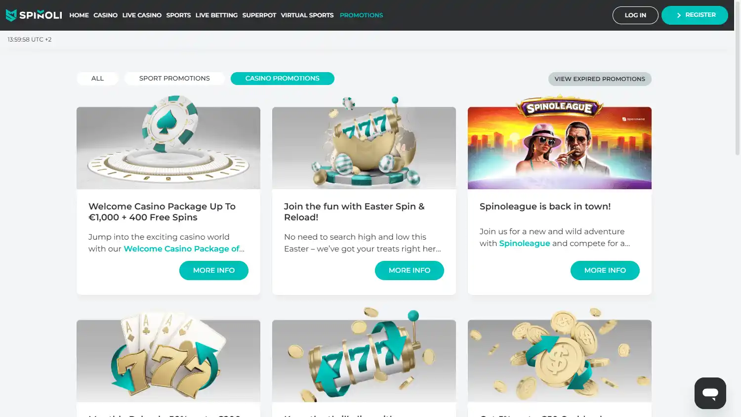Spinoli Casino screenshot 3