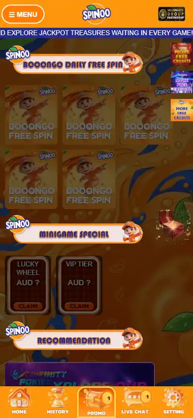 Spinoo Casino screenshot 4