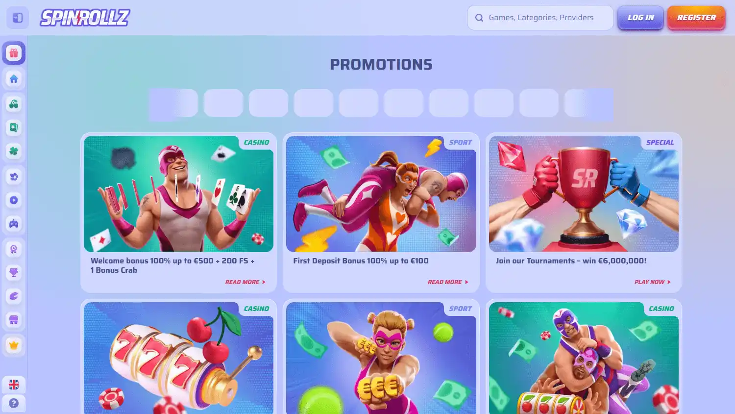 Spinrollz Casino screenshot 3