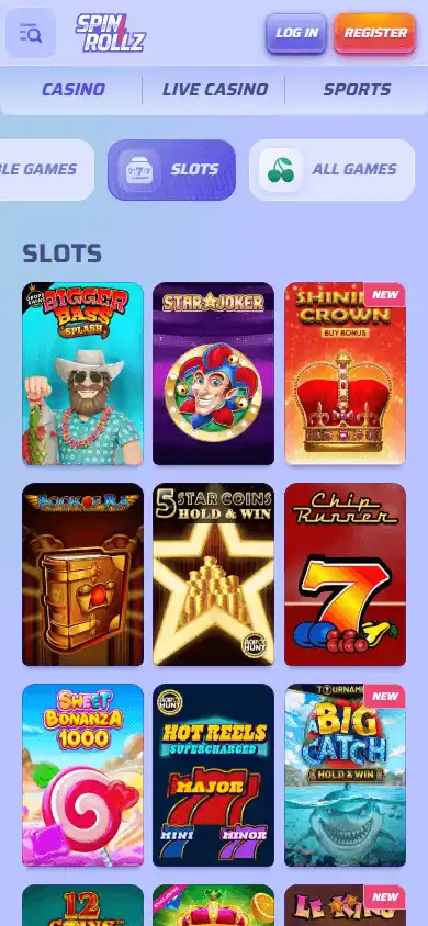 Spinrollz Casino screenshot 5